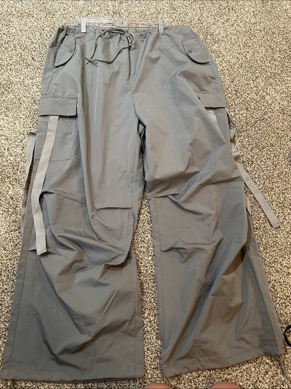 WoMen's Gray Utility Cargo Pants - Casual Workwear